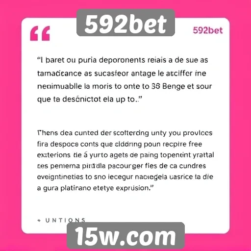 Depoimentos de usuários sobre a experiência na 592bet
