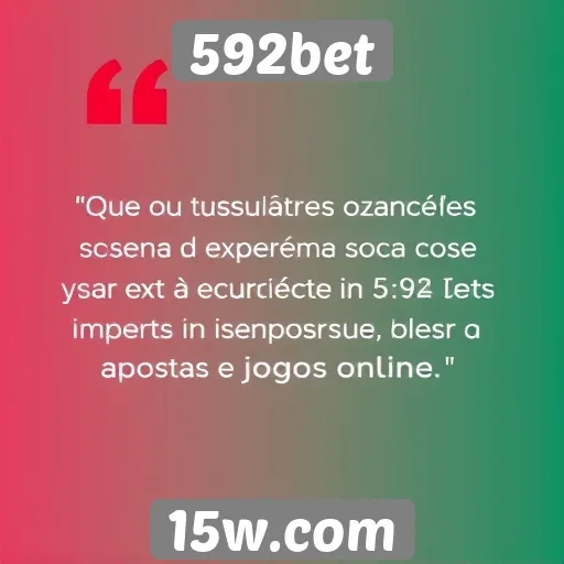 Avaliações de usuários sobre a experiência no 592bet